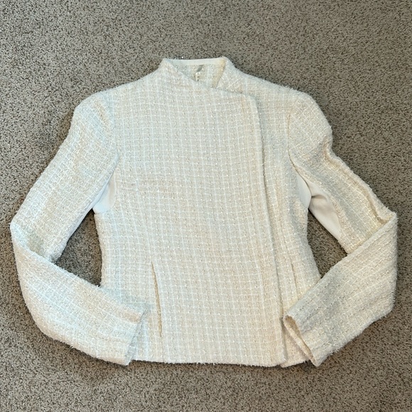 Truth & Pride Ivory Tweed Blazer, XS - Picture 3 of 16